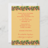 Kerstballenfeest in de kleurrijke Waterverf Kaart (Achterkant)