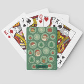 Kerstballenpatroon Pokerkaarten (Achterkant)
