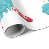 Kerstballerina Cadeaupapier (Rol Hoek)