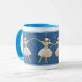 Kerstballerina met de Mok van Castanets (Voorkant links)