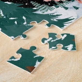 Kerstballerinas in sneeuw legpuzzel (Zijkant)