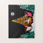 Kerstballerinas in sneeuw legpuzzel (Verticaal)