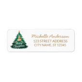 Kerstballete Balletdanseres danser Retouradres  Etiket (Voorkant)