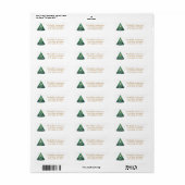 Kerstballete Balletdanseres danser Retouradres  Etiket (Full Sheet)