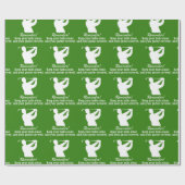 kerstballetje CLEAN GOLFING xmas humor Cadeaupapier (Vlak)