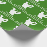 kerstballetje CLEAN GOLFING xmas humor Cadeaupapier<br><div class="desc">Kerstmis BEWAART U UW BALLEN CLEAN EN UW PUTTER BEDEKT #GOLF #GOLFING #GOLFER Xmas humor Wrapping Paper</div>