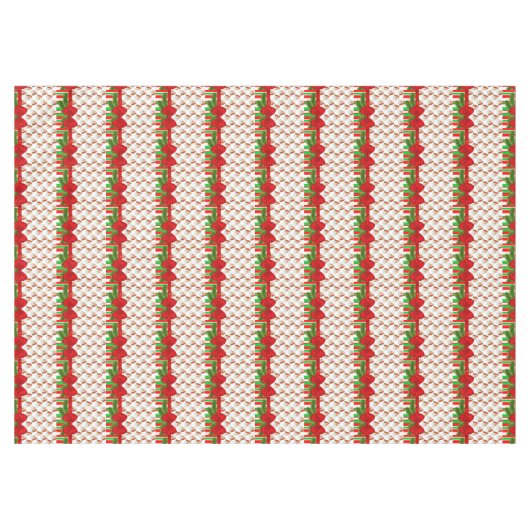 kerstballetje, Merry Santa Stripe Tafelkleed (Voorkant (Horizontaal))