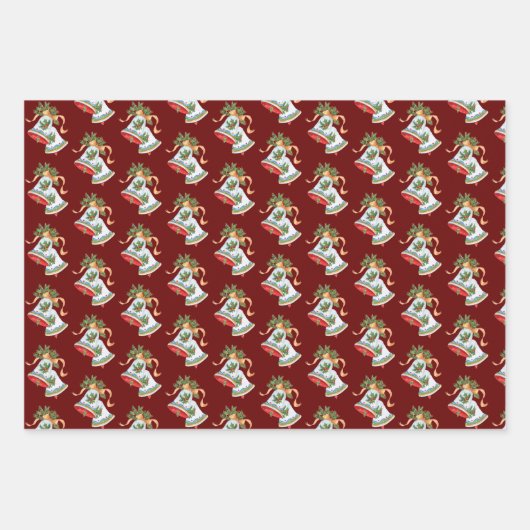 kerstballetjes inpakpapier vel (Voorkant 2)