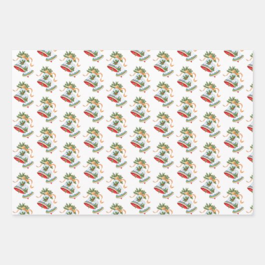 kerstballetjes inpakpapier vel (Voorkant)