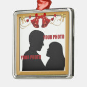 kerstballetjes Lijst Premium-versiering Metalen Ornament (Links)