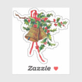 kerstballetjes met lege vinyl sticker (Vel)