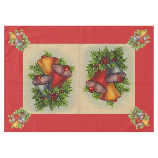 kerstballetjes tafelkleed (Voorkant (Horizontaal))