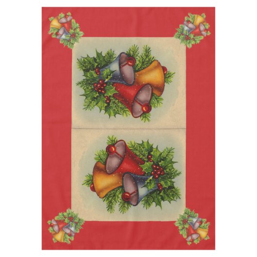 kerstballetjes tafelkleed (Voorkant)