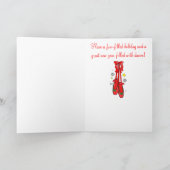 Kerstballetschoenen Naam  Kaart (Binnen)