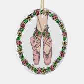 Kerstballetslippers, speciaal aangepast keramisch ornament (Rechts)