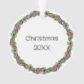 Kerstballetslippers, speciaal aangepast ornament (achterkant)