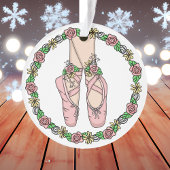 Kerstballetslippers, speciaal aangepast ornament