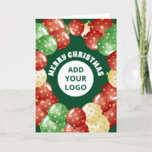 Kerstballonnen Custom Business Logo Groen