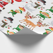 Kerstballonnen inpakpapier (Hoek)