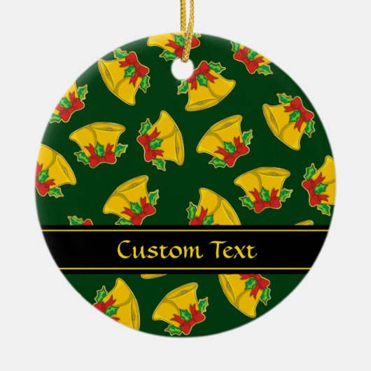 kerstballonpatroon keramisch ornament (Voorkant)