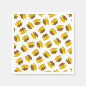 kerstballonpatroon servet (Voorkant)