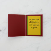 Kerstballonvrede in de hemel bedankkaart (Binnen)