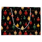 Kerstbalornament Helder Groot Cadeauzakje (Achterkant)