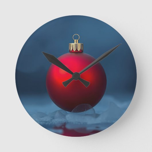 Kerstbalornament Ronde Klok (Voorkant)