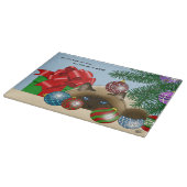 Kerstbalornament Siamees Kat Grappig Snijplank (Hoek)