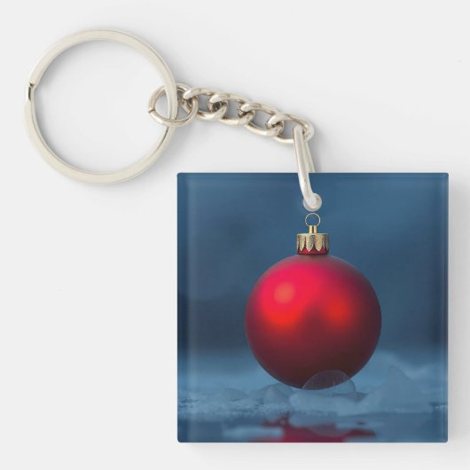 Kerstbalornament Sleutelhanger (voorkant)