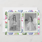 Kerstbalornamenten Foto Vakantie Feestdagenkaart (Achterkant)