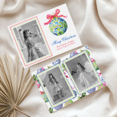 Kerstbalornamenten Foto Vakantie Feestdagenkaart