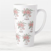 kerstbalpatroon latte mok (Rechts)