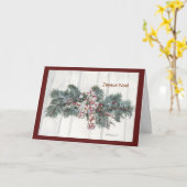 kerstbalsem kaart (Gele Bloem)