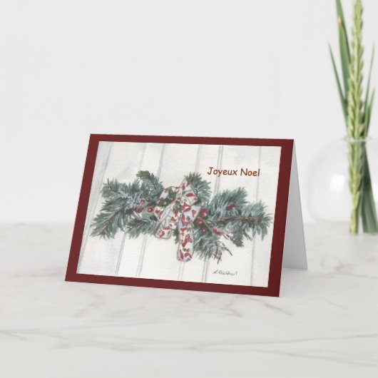 kerstbalsem kaart (Voorkant)