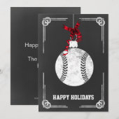 kerstbalspeler kerst-Kaarten Feestdagenkaart (Voorkant / Achterkant)