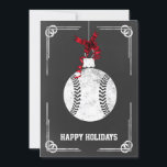 kerstbalspeler kerst-Kaarten Feestdagenkaart<br><div class="desc">kaarten van de kerstbal ornament Holiday Greeting van het bord met belangstelling. Professionele vakantiekaarten zijn industriespecifieke vakantiekaarten. Deze speciale vakantiekaarten zullen uw feestelijke groeten een beetje uniek maken</div>