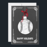 kerstbalspeler kerst-Kaarten Feestdagenkaart<br><div class="desc">kaarten van de kerstbal ornament Holiday Greeting van het bord met belangstelling. Professionele vakantiekaarten zijn industriespecifieke vakantiekaarten. Deze speciale vakantiekaarten zullen uw feestelijke groeten een beetje uniek maken</div>