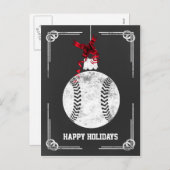 kerstbalspeler kerst-Kaarten Feestdagenkaart (Voorkant / Achterkant)