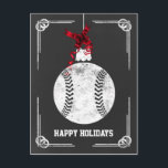 kerstbalspeler kerst-Kaarten Feestdagenkaart<br><div class="desc">kaarten van de kerstbal ornament Holiday Greeting van het bord met belangstelling. Professionele vakantiekaarten zijn industriespecifieke vakantiekaarten. Deze speciale vakantiekaarten zullen uw feestelijke groeten een beetje uniek maken</div>