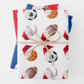 kerstbalsport Funny Santa Holiday Set Inpakpapier Vel (In situ)