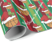 kerstbalval cadeaupapier (Rol Hoek)