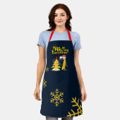 Kerstbanan Schort (Gedragen)
