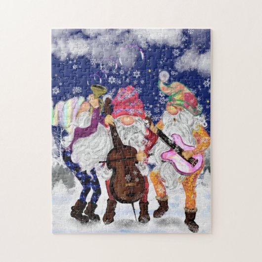 kerstband - Happy Song - Party - Fun Legpuzzel (Verticaal)