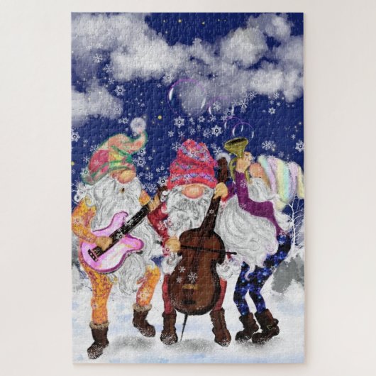 kerstband - Happy Song - party - Legpuzzel (Verticaal)