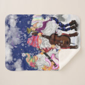 kerstband - Happy Song Sherpa Deken (Voorkant (horizontaal))