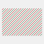 Kerstband Rood wit Inpakpapier Vel (Voorkant 2)