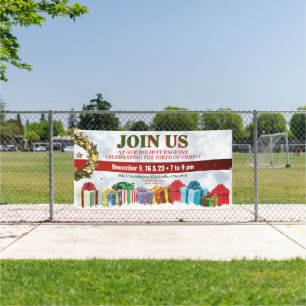 Kerstbanieren voor Kerk- of vakantiegangers Spandoek