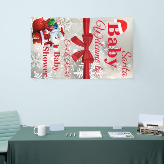 kerstbanner Baby shower Spandoek (Beurs)