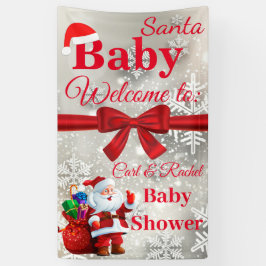 kerstbanner Baby shower Spandoek